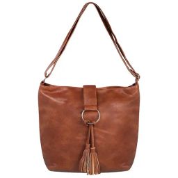 Walkway Brown Solid Medium Shoulder Handbag-image-94