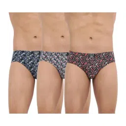 Dollar Bigboss Assorted Color Cotton Printed Briefs (Pack Of 3)-picture-11
