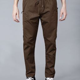 Fort Collins Men Striped Mid Rise Cotton Anti Odour Relaxed Fit Track Pants-image-82