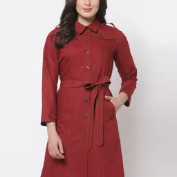 Office & You Maroon Full Sleeves Coat-picture-29