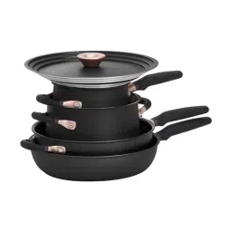 Meyer Accent Series - Hard Anodized Nonstick and Stainless Steel Pots and Pans / Essential Cookware Set, 6 Piece, Matte Black-image-46