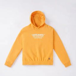 Ed-a-Mamma Kids Yellow & White Cotton Printed Full Sleeves Hoodie-image-14