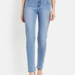 METTLE Blue Cotton Mid Rise Jeans-image-71