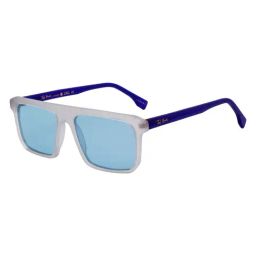 Ted Smith Blue Square Sunglasses for Unisex-image-45