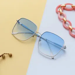 Ted Smith INFLUENCE_C3 Blue Gradient Square Sunglasses-picture-18