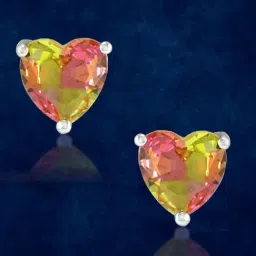 Taraash 92.5 Sterling Silver Heart Shape Earrings for Women-image-39