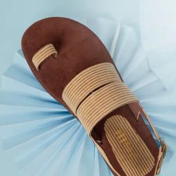 Paaduks Men's Cord Of Kings Gold Toe Ring Sandals-image-3