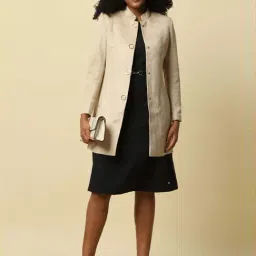 Allen Solly Beige Regular Fit Jacket-picture-7