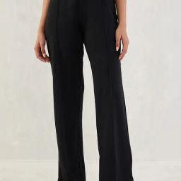 FEMMELLA Black Regular Fit Solid Formal Trousers-image-62