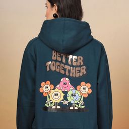 Juelle Women Graphic Printed Hooded Front-Open Sweatshirt-image-23