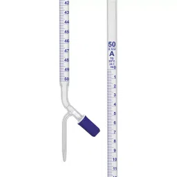 Omsons Germany 50 ml Burette Boroflow Key with PTFE Needle Valve-48