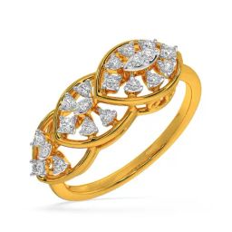 Kisna Diamond & Gold Jewellery Marlee 14k (585) Diamond & Gold Ring For Women-image-35