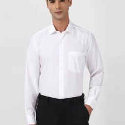 Van Heusen Mid White Regular Fit Shirt-image-62