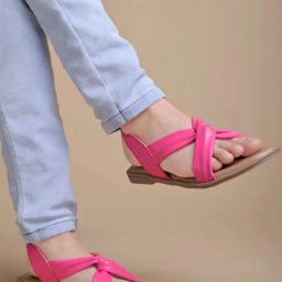 Shoetopia Women's Pink Sling Back Sandals-image-25