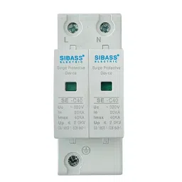Sibass Single Phase 2 Pole Surge Protection Device, SE-C40-13