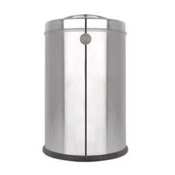OPR 10 L Silver Stainless Steel Swing Lid Dustbin 1 Pc-18