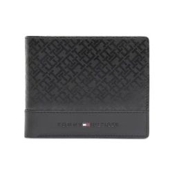 Tommy Hilfiger Black Serres Leather Printed Wallet-25