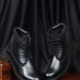 Teakwood Leathers Men's Black Derby Boots-picture-21