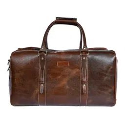 Celtic Brown Animal Effect Leather Duffle Bag-picture-32