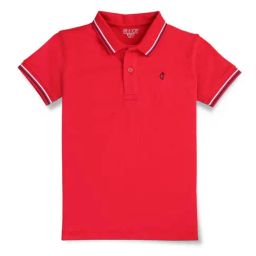 Gini & Jony Kids Red Logo Polo T-Shirt-image-90