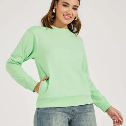 Styli Green Plain Sweatshirt-picture-35