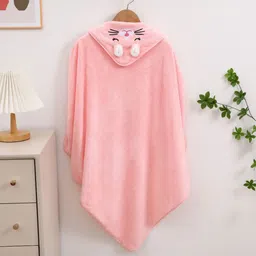 MeeMee Pink & White Cotton 300 GSM Bath Towel-image-71