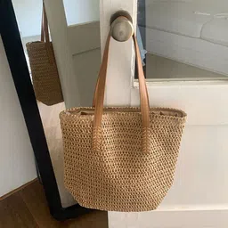 DressBerry Women Textured Oversized Structured Tote Bag with Cut Work-1