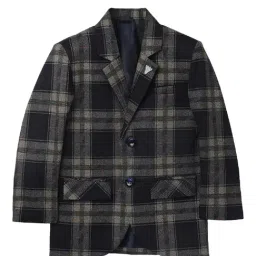 Blue Giraffe Kids Navy Checks  Blazer-picture-46