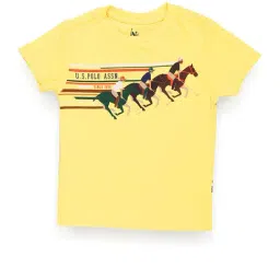 U.S. Polo Assn. Kids Yellow Printed T-Shirt-picture-42