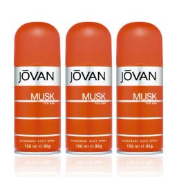 Jovan Musk Deodorant Body Spray for Men - Pack of 3-17