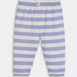 MiArcus Kids Purple Striped Regular Fit Pajamas-picture-0