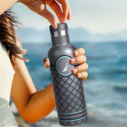 Nautica Yacht Grey & Green Stainless Steel Iconic Leak-Proof Thermo Flask (500ml)-43