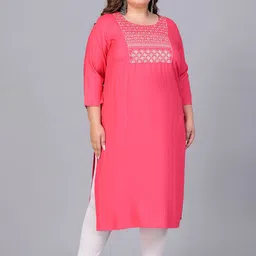 Sztori Women Yoke Design Thread Work Kurta-image-95