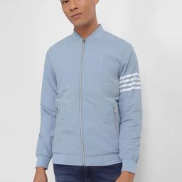 Allen Solly Sky Cotton Regular Fit Bomber Jacket-image-85