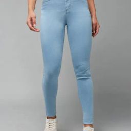 DOLCE CRUDO Blue High Rise Jeans-image-19