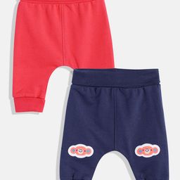 mothercare Infant Boys Pack of 2 Pure Cotton Regular Fit Joggers-image-64