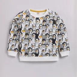 Hopscotch Boys White & Black All-Over Print Full Sleeve Sweatshirt-picture-24