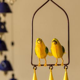 'Cannery Twittery' Hand-Painted Decorative Hanging Wind Chime In Metal-image-69