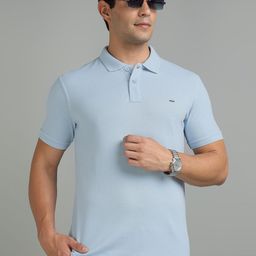 Richlook Men Solid Polo Collar Cotton T-shirt-image-30