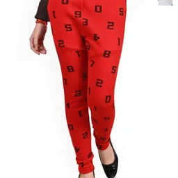 BAESD Girls Pack of 2 Printed Ankle Length Super Warm Leggings-picture-5