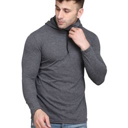 Blisstone Hooded Neck Slim Fit Cotton Casual T-shirt-picture-38