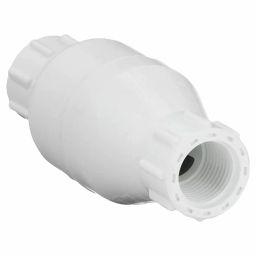 Dayton 12.7 mm (1/2 Inch) 12.7 mm PVC Spring Check Valve, 4RG64-22