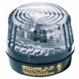 SECO-LARM Clear Security Strobe Light, SL-126Q/C-10