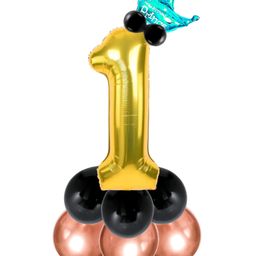 Shopperskart Prince 1 Number Foil Balloons Multicolor - Pack of 13-image-73