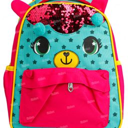 Fiddlerz School Bags For Kids Preschoolers  Different 3D Squine Character Hard Case Backpack  - Height 10.5 Inches-20