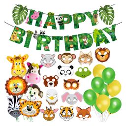 Zyozi Jungle Safari Birthday Decoration Items Multicolor - Pack of 45-image-23