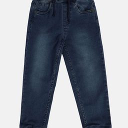 MINI KLUB Cotton Solid Denim Jeans - Blue-image-27