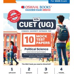 Oswaal NTA CUET (UG) 10 Mock Test Papers | Section II Political Science (For 2025 Exam) | With New Syllabus & Pattern-10