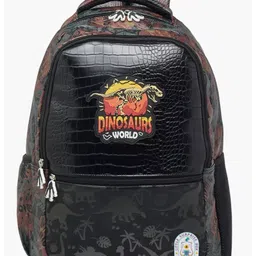 Little Surprise Box Jurasic Dino School Backpack - Black - 17 Inches-picture-5