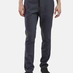 The Collection Taaj Men Charcoal Mid Rise Slim Fit Chinos-16